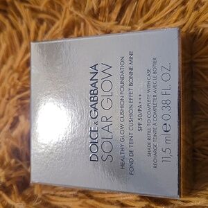 NEW Dolce & Gabbana Silver Solar Glow Cushion Foundation Refill 120 NUDE
